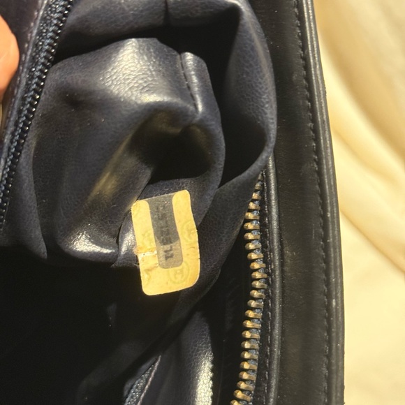 Vintage CC Lambskin Leather Chain Shopping Tote Bag Black/white - Picture 13 of 16